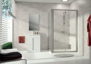 Alpha 2 fully framed Sliding door, 1-panel with fixed segment A223
