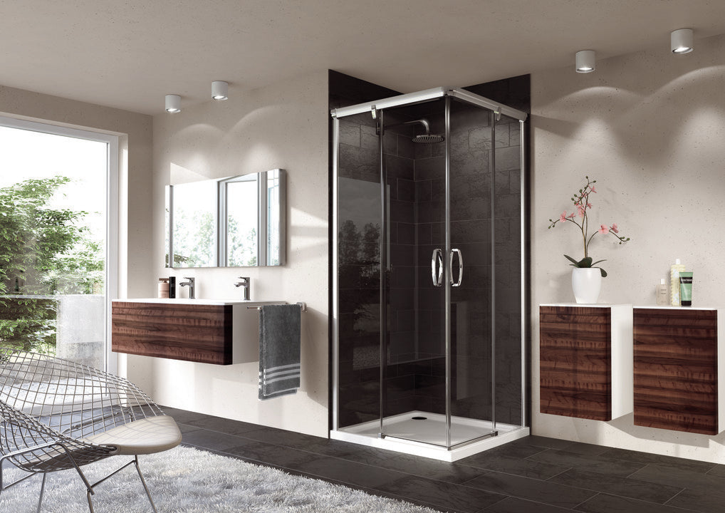 Aura elegance Sliding door, 2-section, corner entry 4013