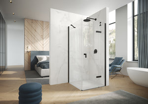 Design pure Swing door with fixed segments with fitting 8P90