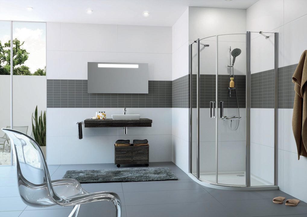 Classics 2 Quadrant Swing door with fixed segments, 2 panels (1/2) C240
