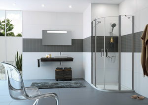 Classics 2 Quadrant Swing door with fixed segments, 2 panels (1/2) C240