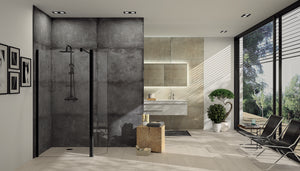 Design pure Walk-In boční stěna s výklopným segmentem 8P12 