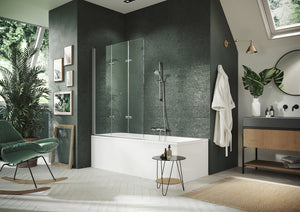 Design pure Vanová zástěna 3-dílná sklapovací 8P65