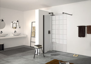 Design pure Boční stěna samostatně stojící - Tloušťka skla 6 mm 8P11