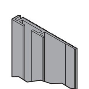 End profile HÜPPE Select+ organizer mounting/no-drilling mounting