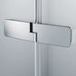 Enjoy pure partially framed Walk-In Side panel with movable segment 4T13
