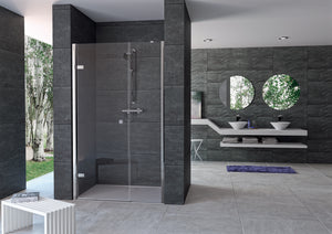 Enjoy pure partially framed Swing door with additional section in recess 4T31