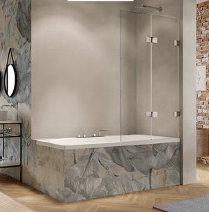 Solva frameless Bath screen Folding swing door S148