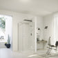 SolvaPro partially framed Swing door with fixed segment for recess and side panel 7T03