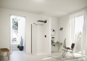 Solva partially framed Side panel for swing door/folding swing door/swing door with fixed segment/two-way door S207
