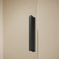 Vita pure partially framed Sliding door, 1-panel with fixed segment for recess and side panel VA00