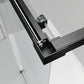 Vita pure partially framed Sliding door, 1-panel with fixed segment for recess and side panel VA00