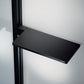 Vita pure partially framed Sliding door, 1-panel with fixed segment for recess and side panel VA00