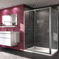 Ena 2.0 Sliding door, 1-panel with fixed segment 1404
