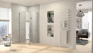Xtensa pure Sliding door, 2-section corner entry (1/2) XT13