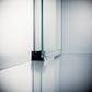 Vita pure partially framed Sliding door, 1-panel with fixed segment for recess and side panel VA00
